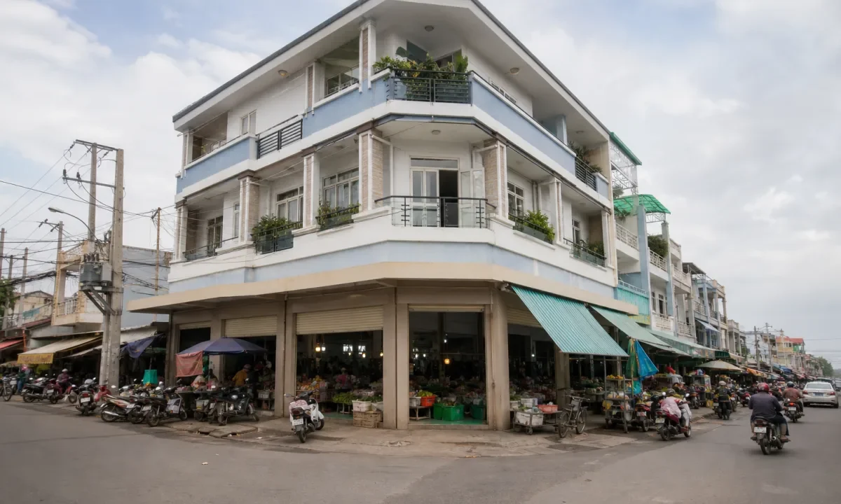 Bán shophouse mặt tiền chợ Long Hoa, Hòa Thành
